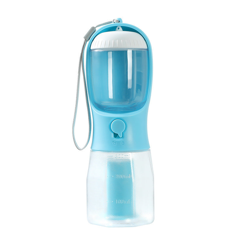 3-in-1 Dog Travel Bottle - Water, Food & Waste Bag Dispenser