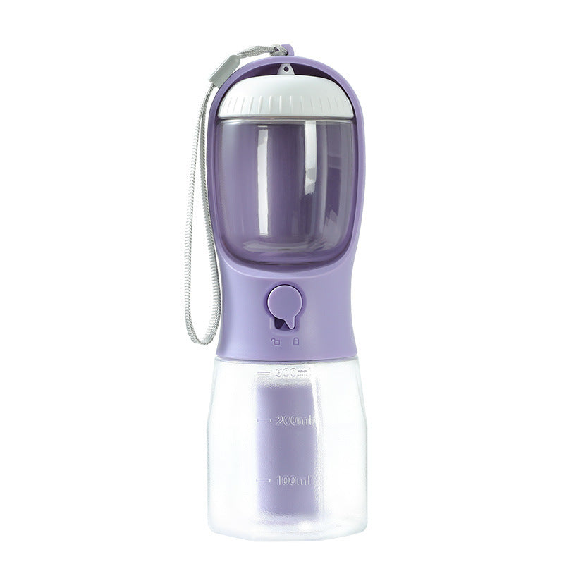 3-in-1 Dog Travel Bottle - Water, Food & Waste Bag Dispenser