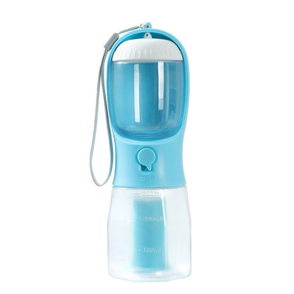 3-in-1 Dog Travel Bottle - Water, Food & Waste Bag Dispenser